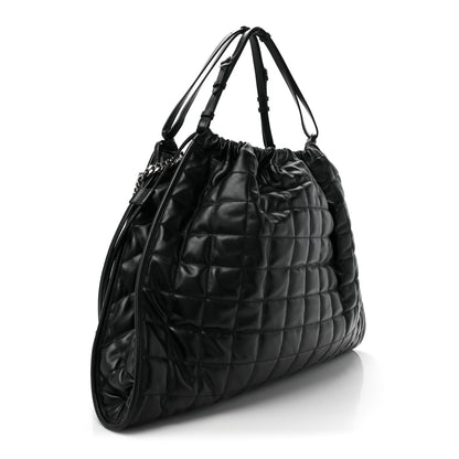 Gucci Calfskin Quilted Large Deco Tote Bag Black 3 of 12