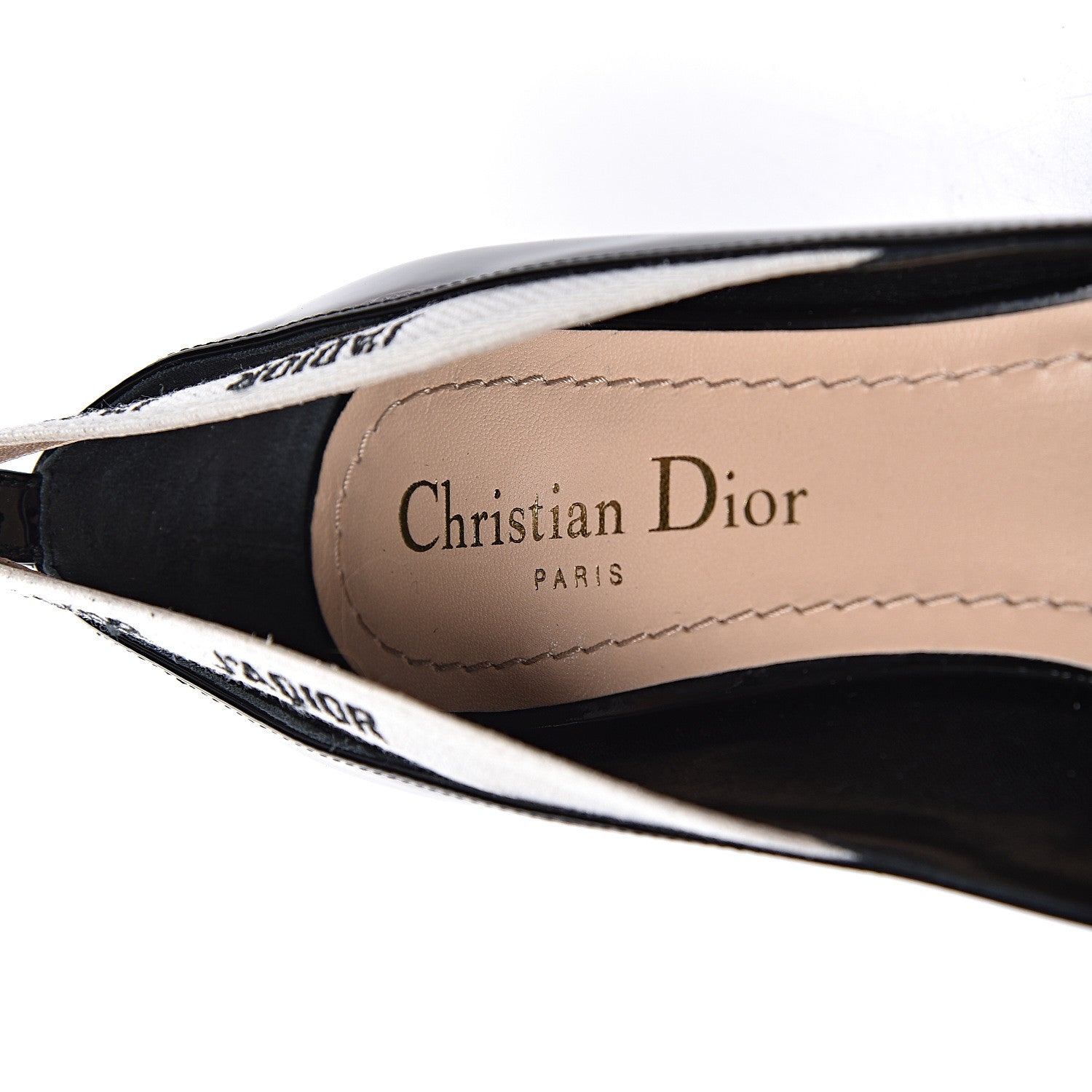 Christian Dior Patent J'Adior Ribbon Pumps 36.5 Black 7 of 9