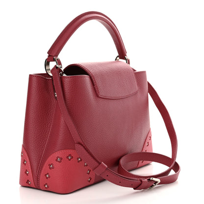 Louis Vuitton Taurillon Flowers Capucines PM Fuchsia 3 of 9