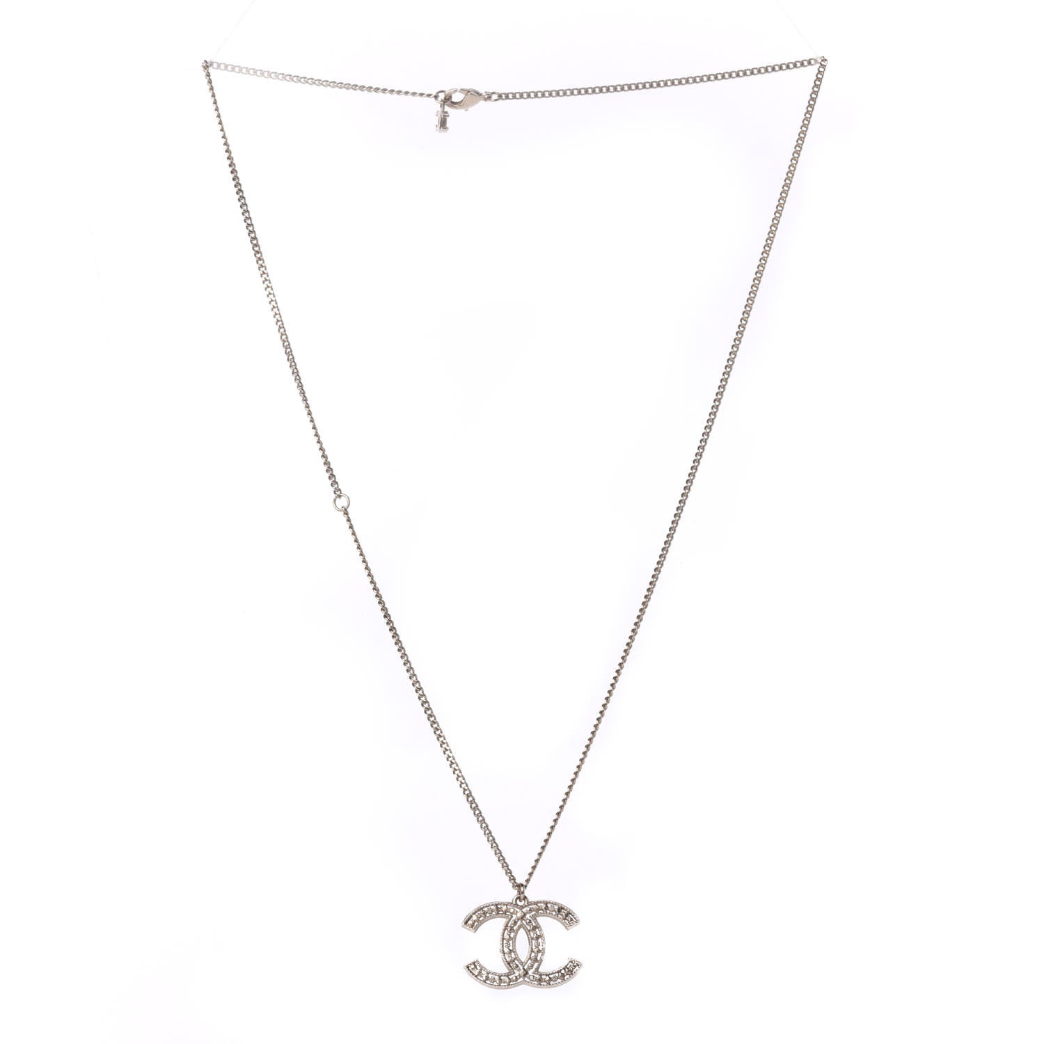 Chanel CC Pendant Necklace Gold 4 of 6