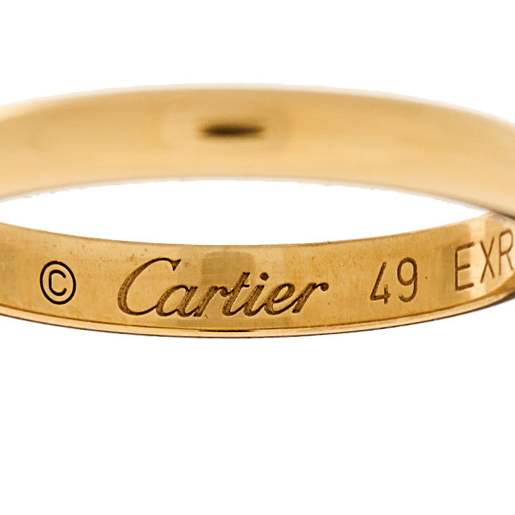 18K Yellow Gold 2.5mm 1895 Wedding Band Ring 49 5