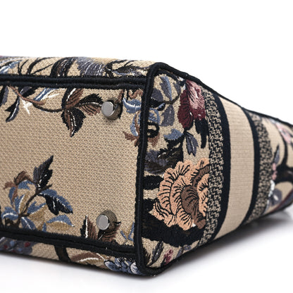 Christian Dior Canvas Embroidered Jardin D'Hiver Medium Lady D-Lite Beige Multicolor 10 of 11