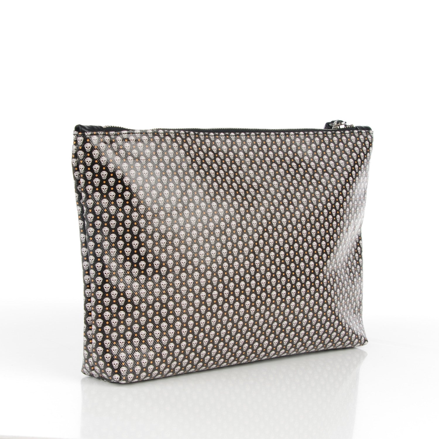Alexander McQueen Coated Canvas Mini Skull Zipped Pouch Black 3 of 7