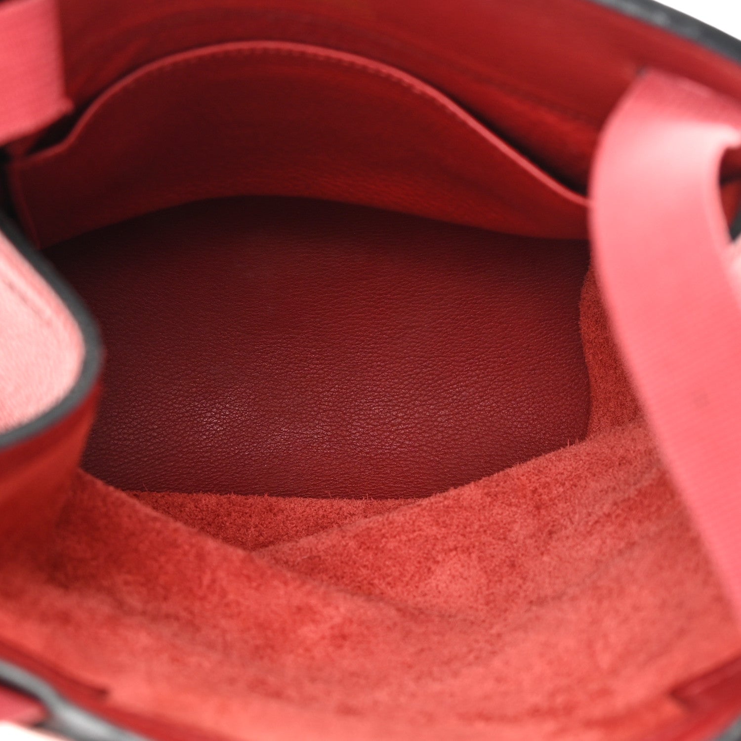 Hermes Taurillon Clemence Sherpa Backpack Rouge Garance 5 of 17