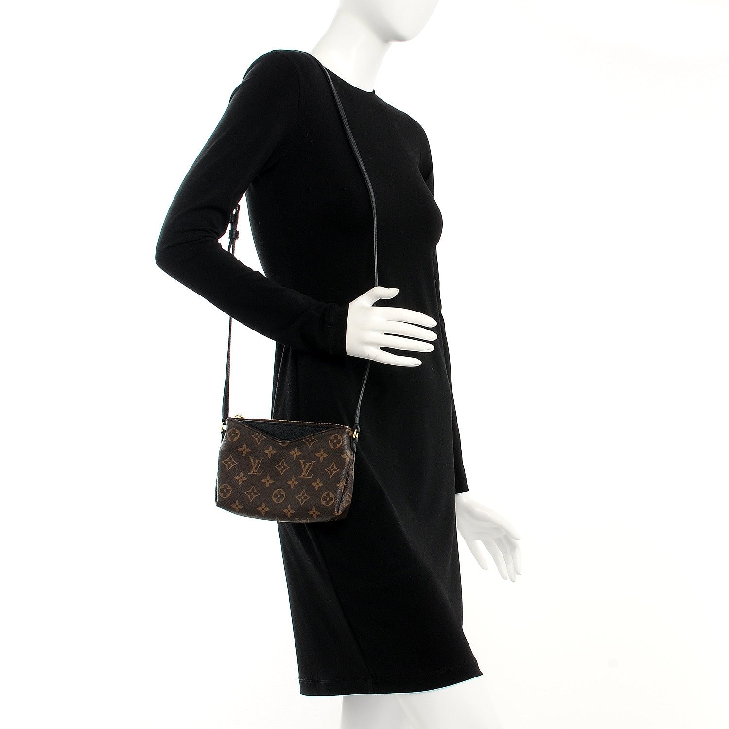 Louis Vuitton Monogram Pallas Crossbody Black 2 of 7