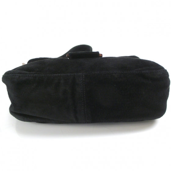Suede Shoulder Bag Black