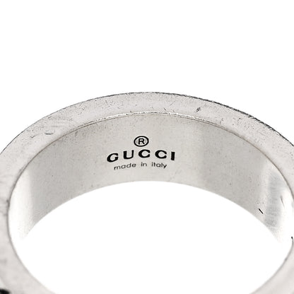 Gucci Sterling Silver Enamel Interlocking G ring 49 5 Turquoise 5 of 7