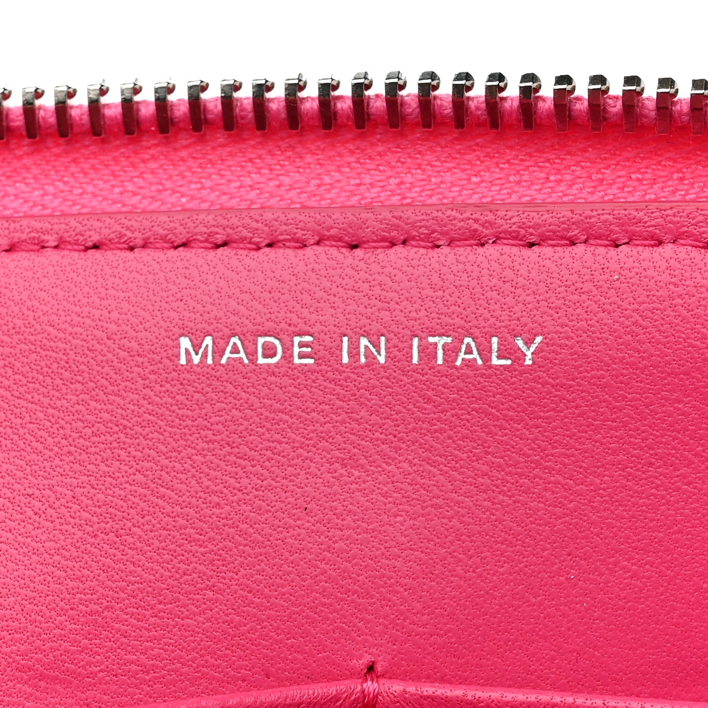Lambskin Quilted Large Zip Around Organizer Wallet Pink