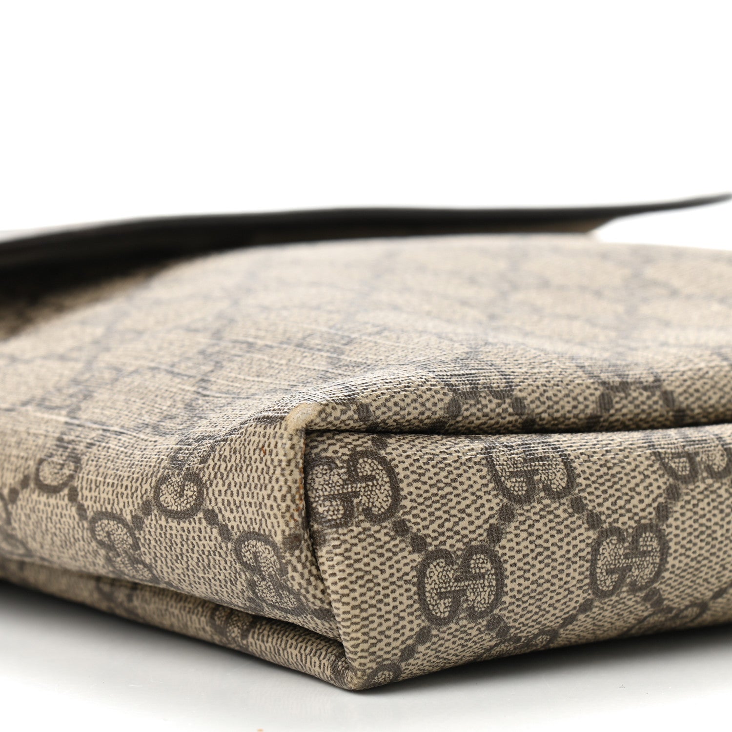 Gucci GG Plus Monogram Small Flap Messenger Bag Beige Dark Brown 9 of 14