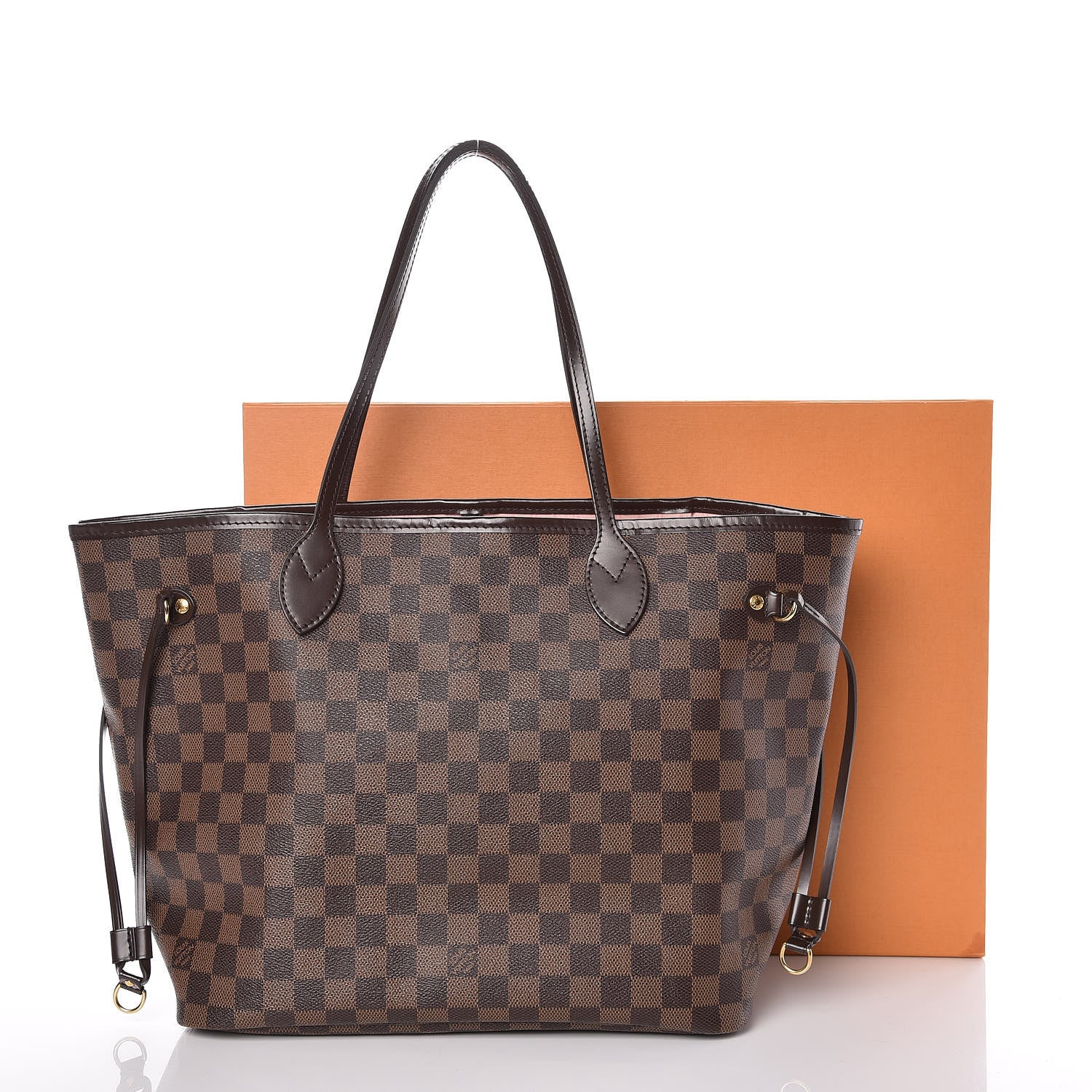Louis Vuitton Damier Ebene Neo Neverfull MM Rose Ballerine 29 of 29