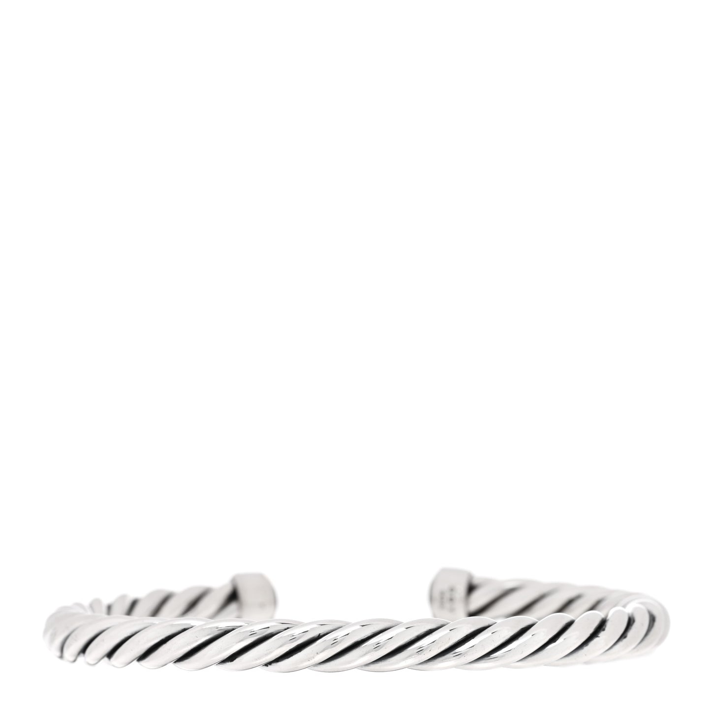 Sterling Silver 6mm Cable Classic Cuff Bracelet