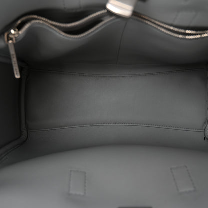 Balenciaga Smooth Calfskin Small Bel Air Carry All Bag Cloud Grey 5 of 9