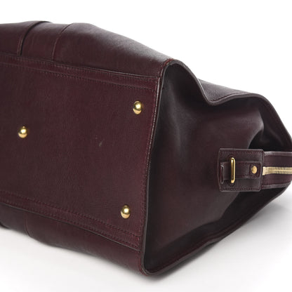 Saint Laurent Sheepskin Medium Cabas ChYc Plum 10 of 12