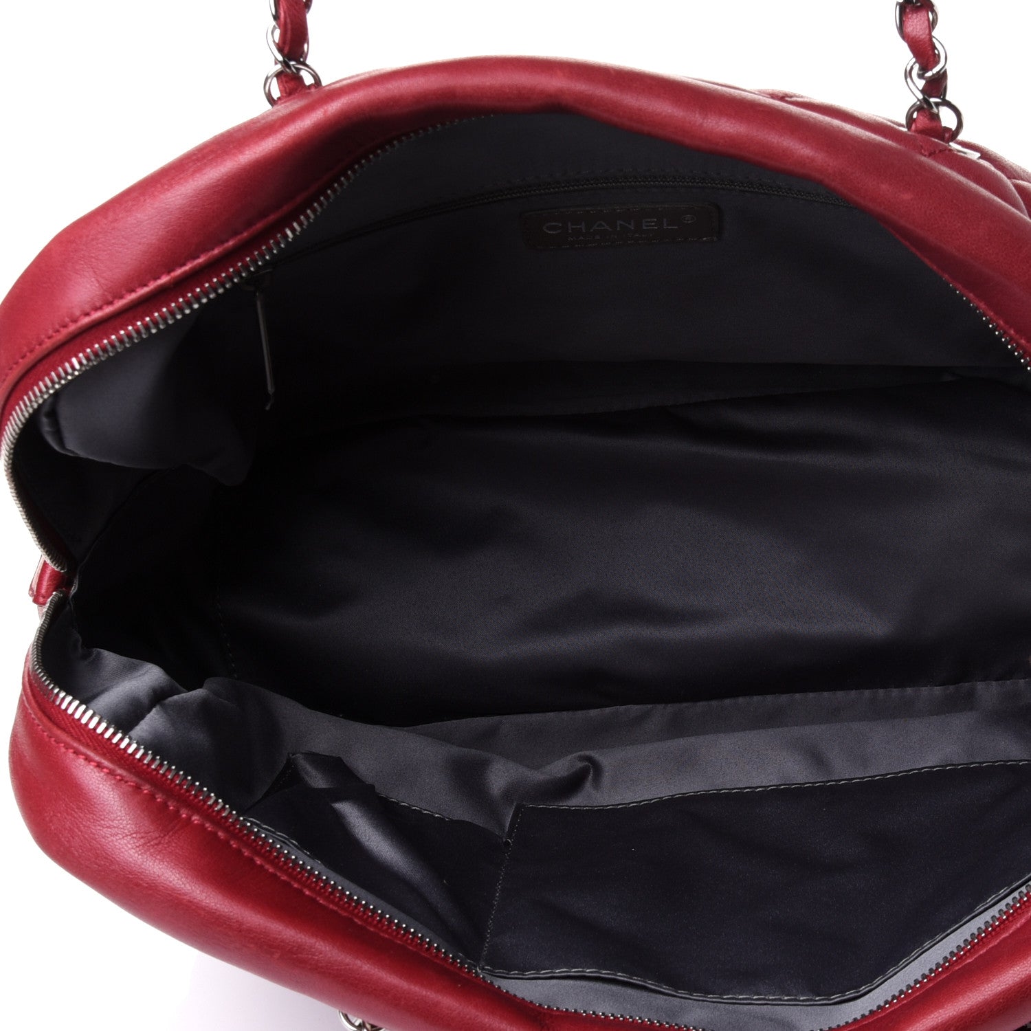 Chanel Aged Calfskin Quilted Large Reissue Camera Case Red 4 of 4