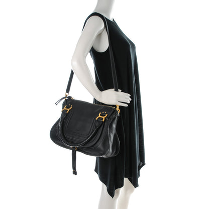 Chloe Calfskin Medium Marcie Satchel Black 2 of 7
