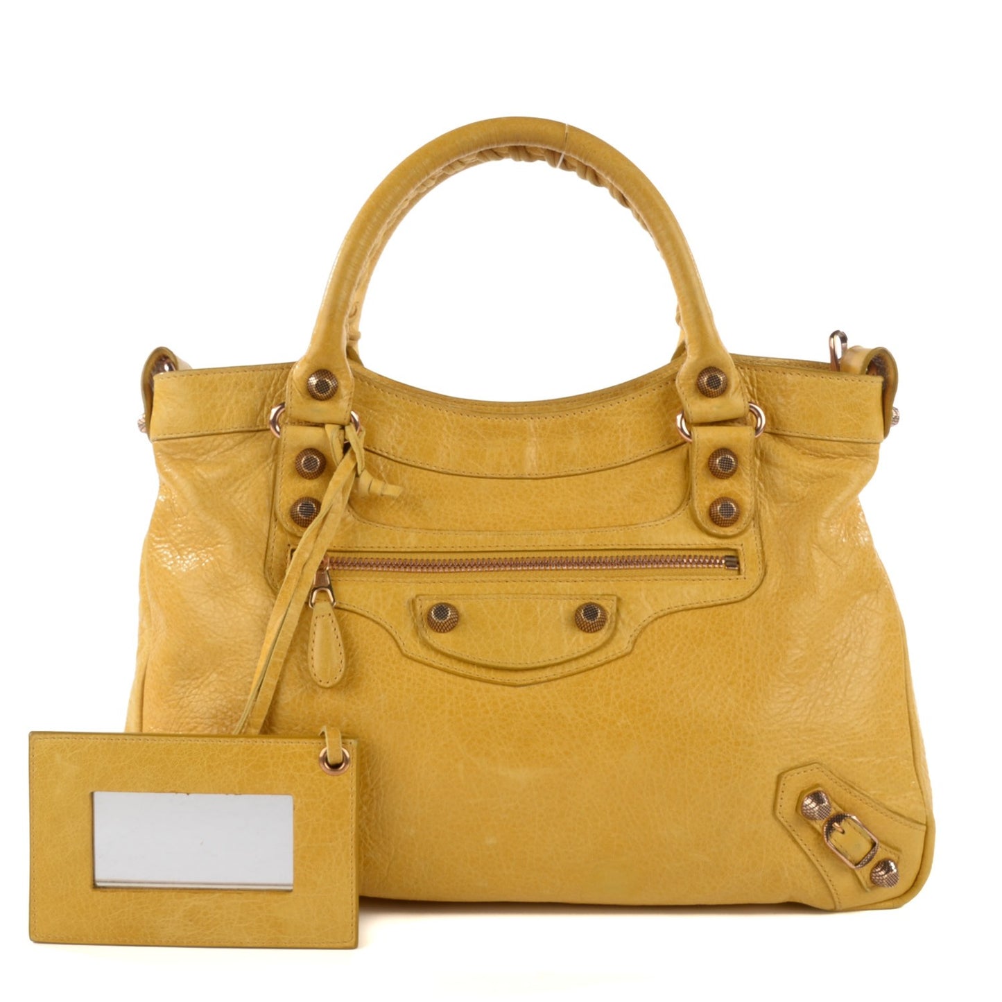 Agneau Giant 12 Rose Gold Hardware Town Moutarde