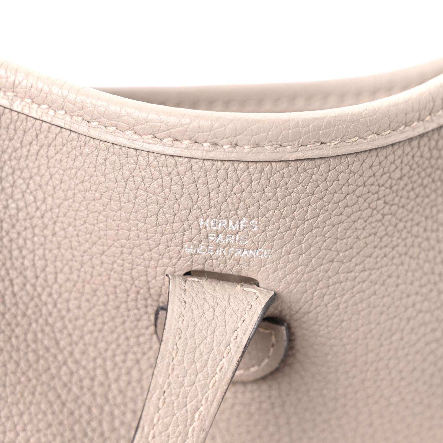 Hermes Taurillon Clemence Evelyne TPM Gris Asphalt 1871288