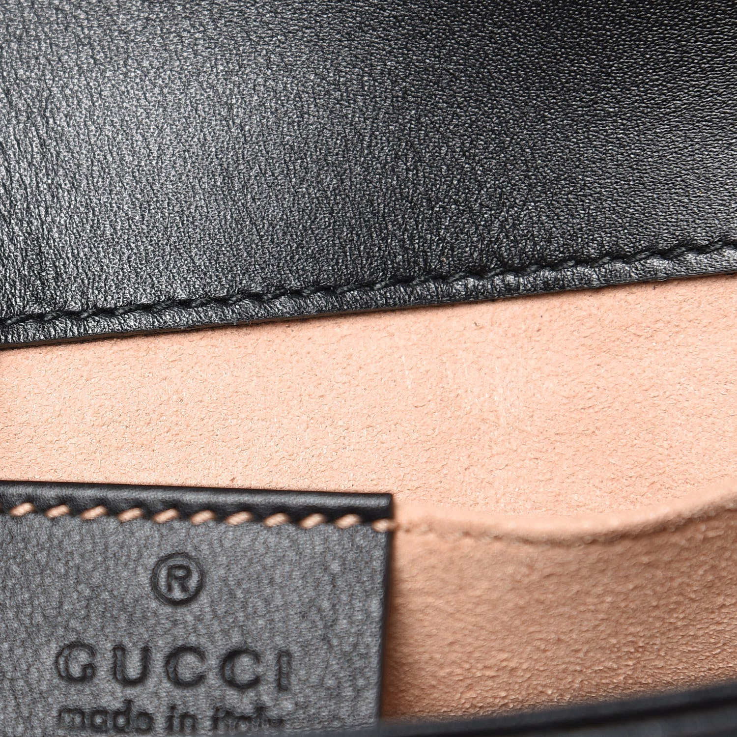 Gucci Calfskin Matelasse Studded Mini Pearly GG Marmont Shoulder Bag Black 9 of 11
