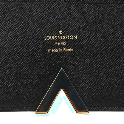 Louis Vuitton Monogram Calfskin Kimono Wallet Black 6 of 9