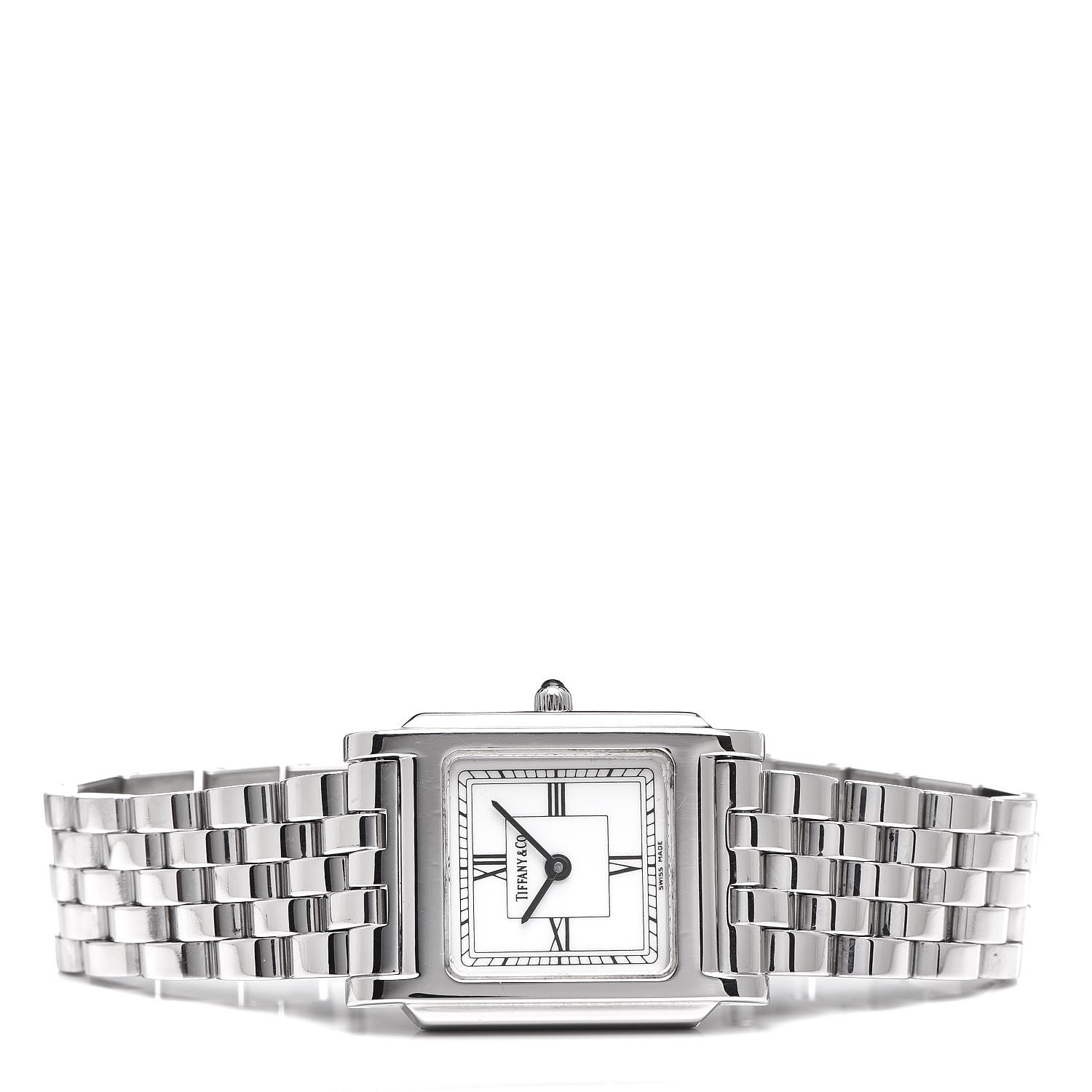 Tiffany Stainless Steel 24mm Classic Square Quartz Watch 3 of 7