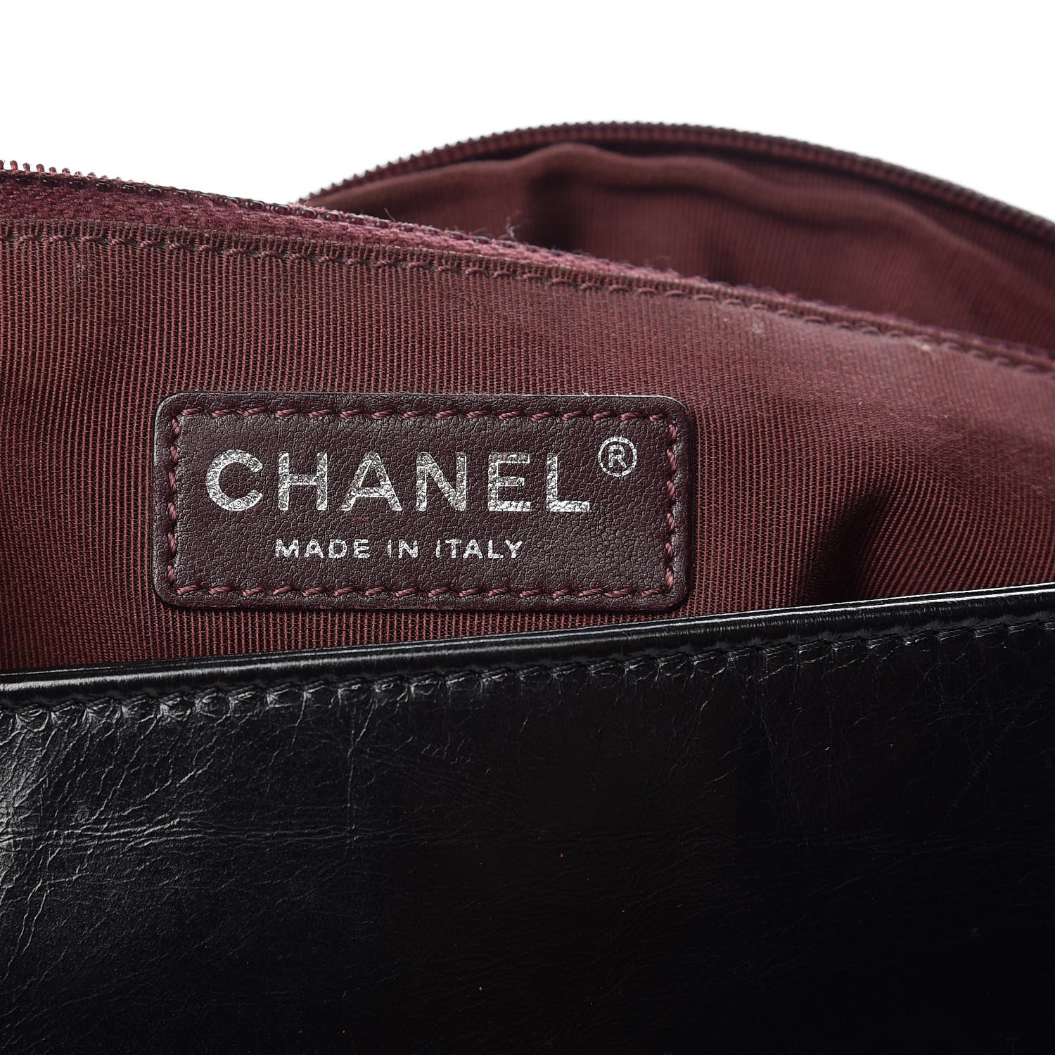 Chanel Glazed Calfskin Quilted Medium Coco Boy Flap Black 7 of 14
