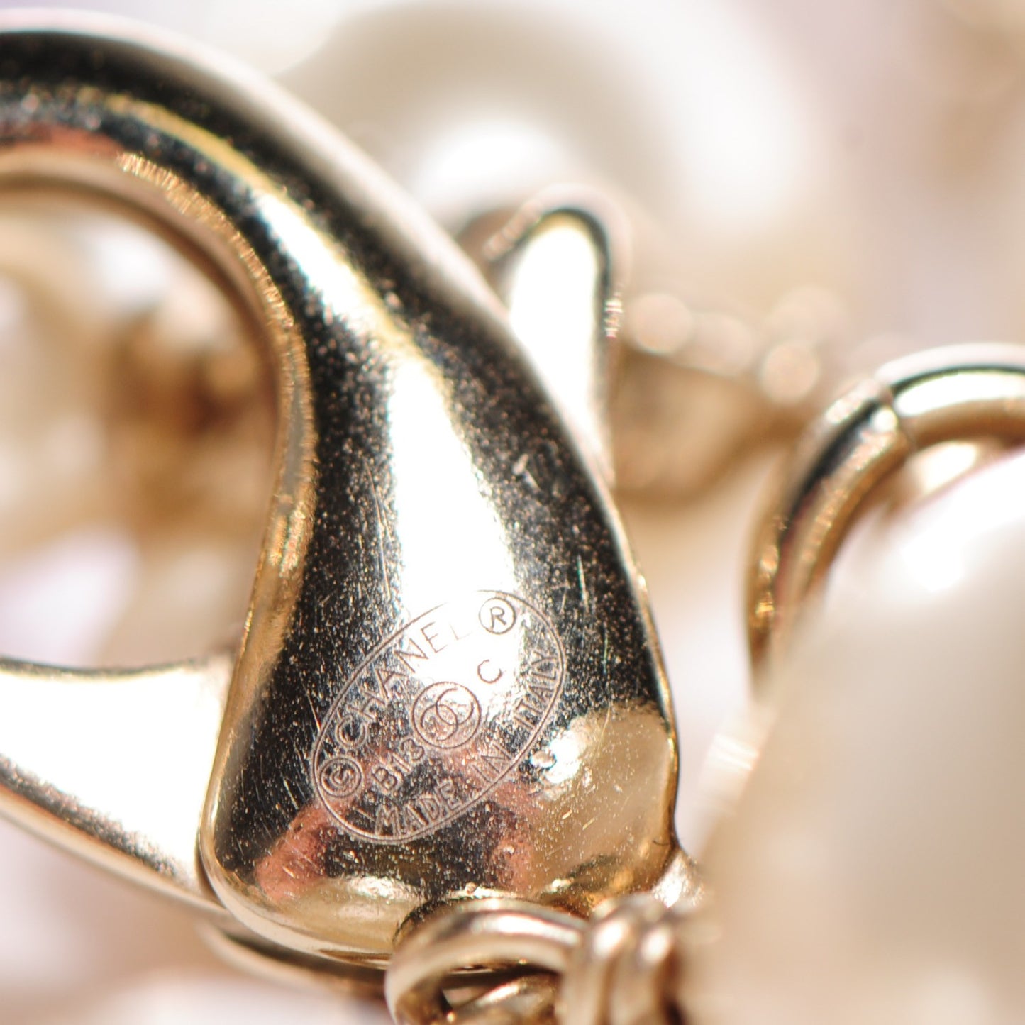 Pearl Beaded Baroque Cross Multi Strand Necklace Gold Pink