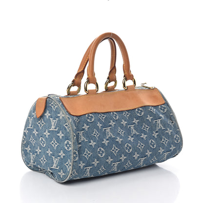 Louis Vuitton Monogram Denim Neo Speedy Blue 2 of 8