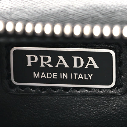 Prada Saffiano Travel Medium Brique Crossbody Bag Black 6 of 9