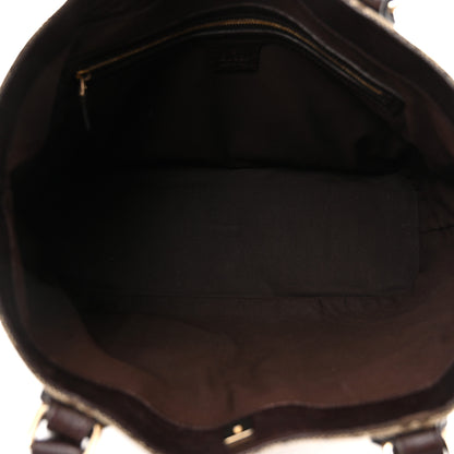 Gucci Monogram Medium Hasler Tote Dark Brown 5 of 13