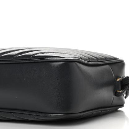 Saint Laurent Calfskin Matelasse Monogram Lou Camera Bag Asphalt 10 of 13