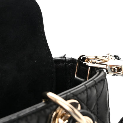 Christian Dior Lambskin Cannage Micro Lady D-Joy Black 13 of 14