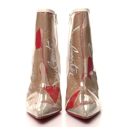 Christian Louboutin PVC Loubi So Kate Booty 100 Ankle Boots 38 Kraft 2 of 8