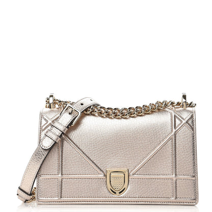 Christian Dior Metallic Grained Calfskin Small Diorama Flap Bag Copper 1 of 7