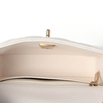 Chanel Lambskin Enamel Quilted Mini Coco Hearts Square Flap White 4 of 7