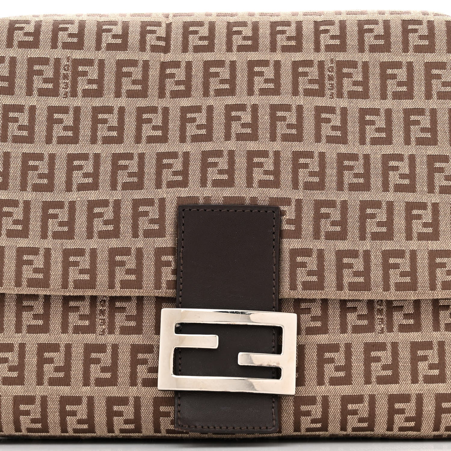 Fendi Zucchino Mama Baguette Brown 7 of 10