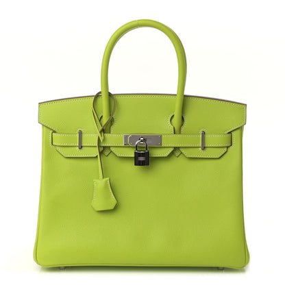 Hermes Epsom Candy Birkin 30 Kiwi Lichen 1 of 15