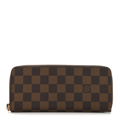 Louis Vuitton Damier Ebene Clemence Wallet Cherry 1 of 8