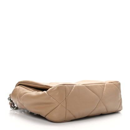 Chanel Lambskin Quilted Medium Chanel 19 Flap Dark Beige 3 of 9