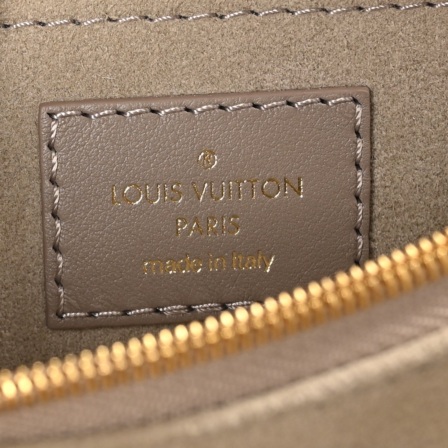 Calfskin LV New Wave Chain Bag Taupe