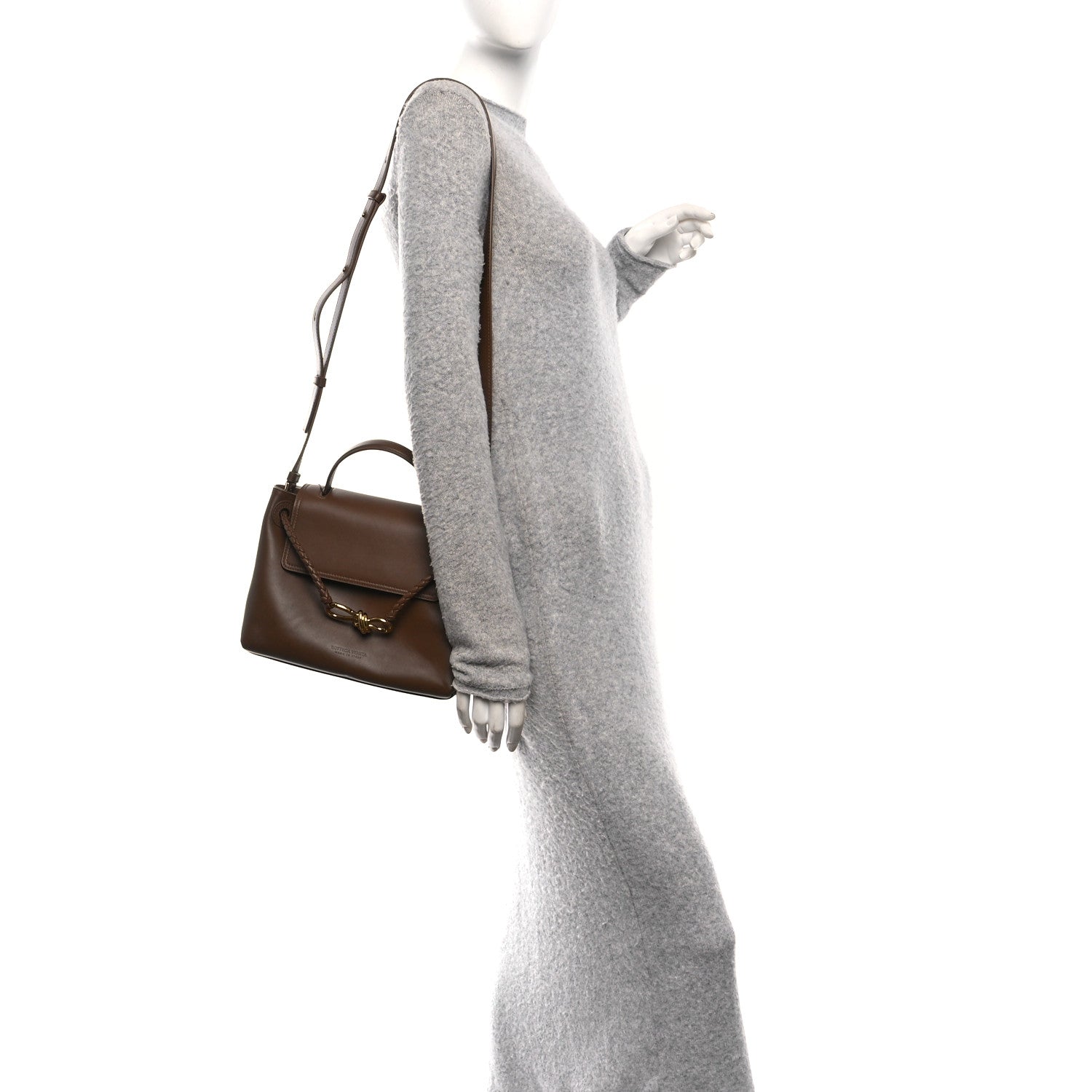 Bottega Veneta Silky Calfskin Small Ciao Ciao Nocciola 2 of 12