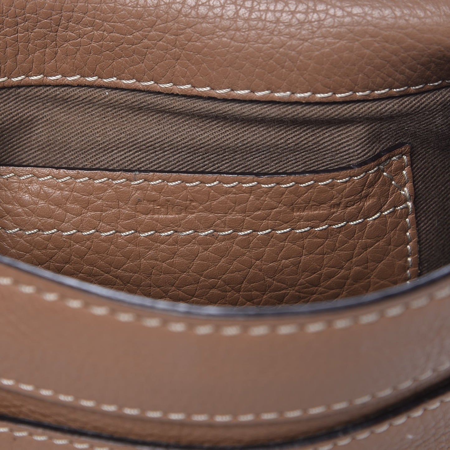 Calfskin Mini Marcie Round Crossbody Bag Nut