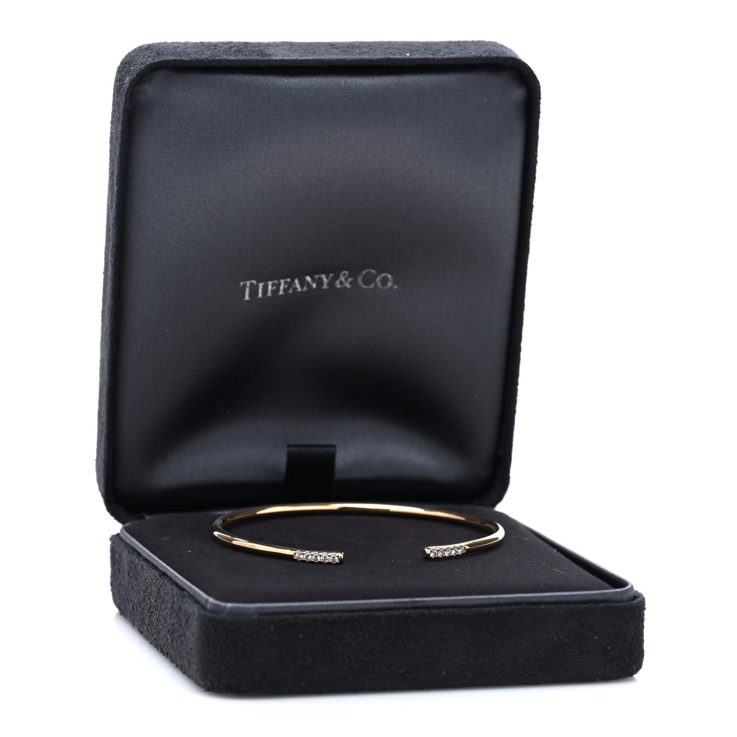 18K Rose Gold Diamond Metro Wire Bracelet