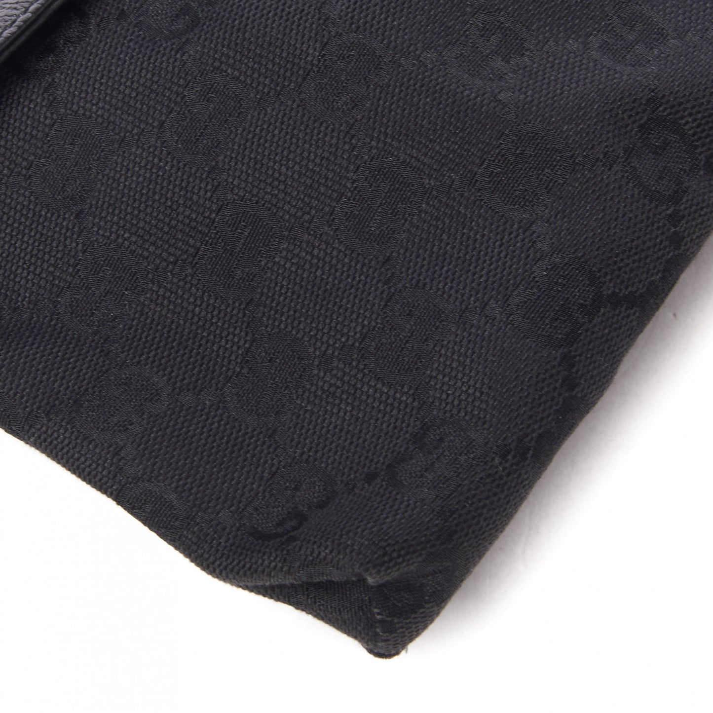 GG Monogram Double Pocket Belt Bag Black