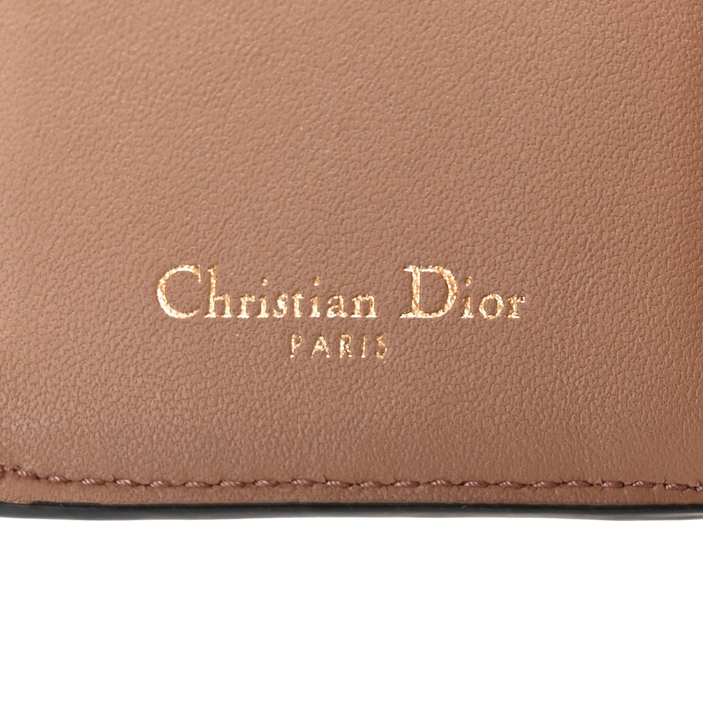 Grained Calfskin Saddle Lotus Wallet Blush