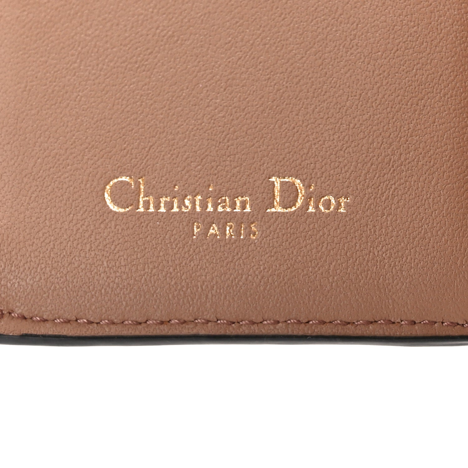 Christian Dior Grained Calfskin Saddle Lotus Wallet Blush 6 of 8