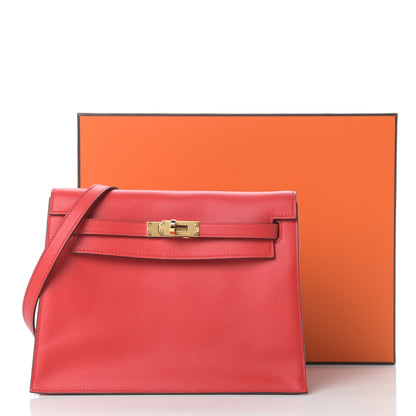 Hermes Evercolor Kelly Danse II Belt Bag Rouge De Coeur 11 of 11