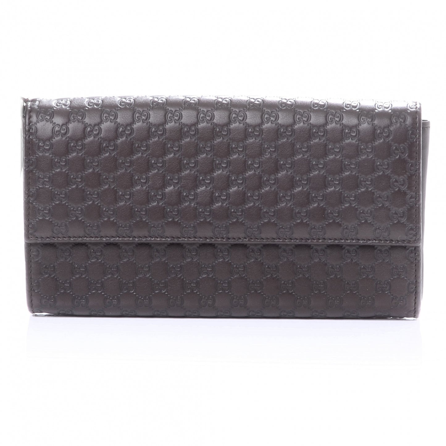 Microguccissima Travel Document Case Brown