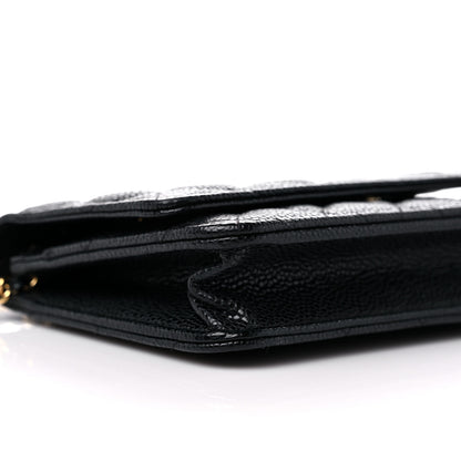 Chanel Caviar Quilted Wallet On Chain WOC Black 9 of 12