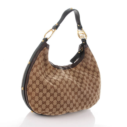 Gucci Monogram Medium Interlocking Hobo Dark Brown 3 of 7