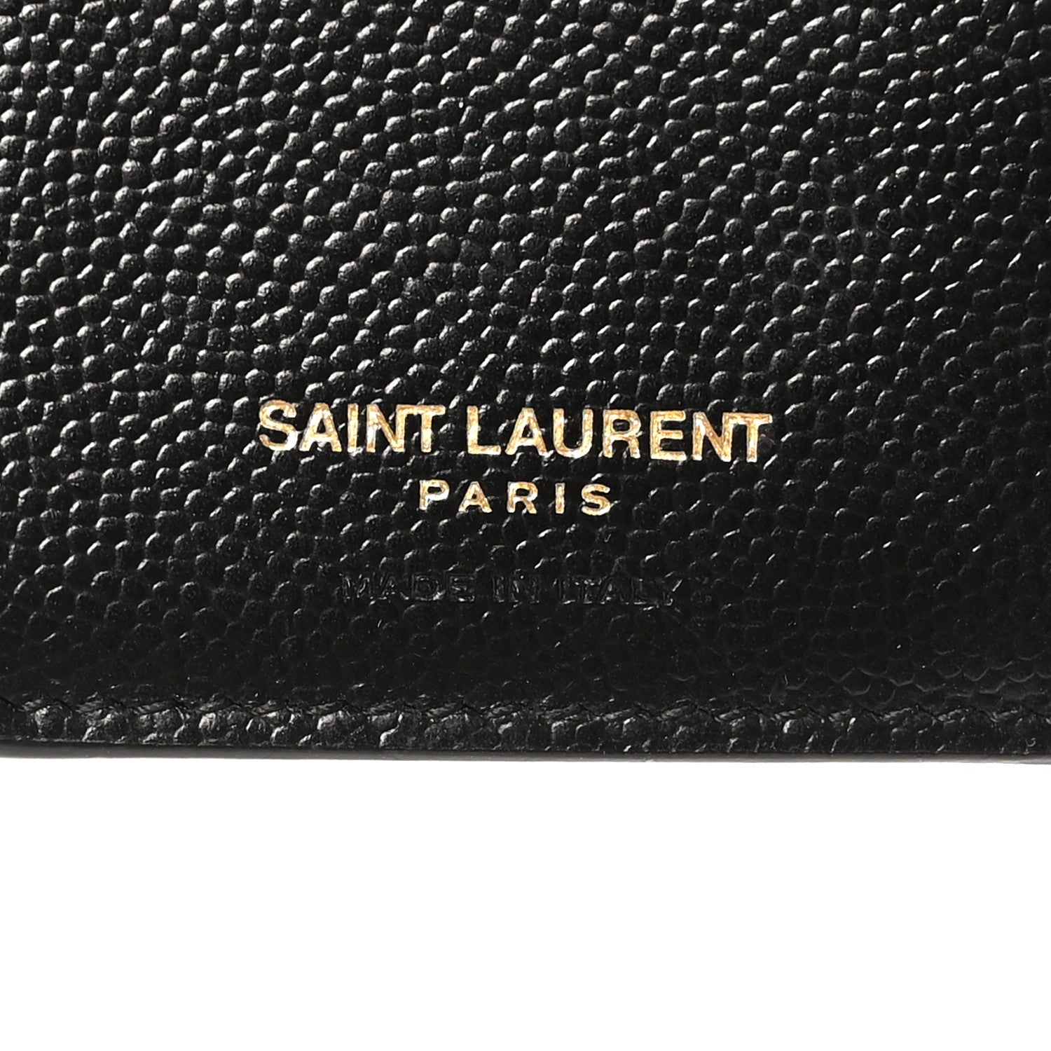 Saint Laurent Grain De Poudre Textured Mixed Matelasse Triquilt Small Monogram Envelope Wallet Black 6 of 8